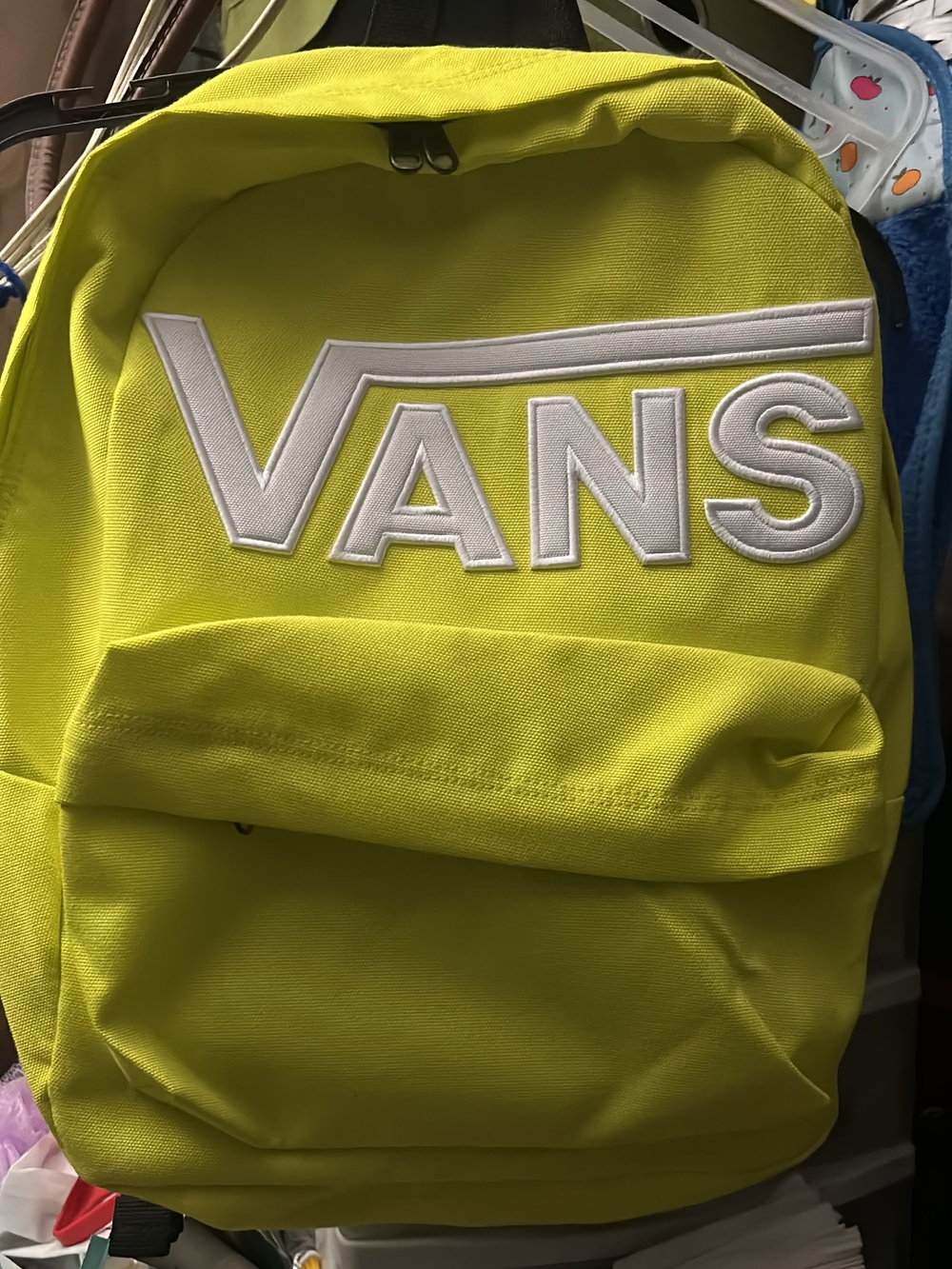 Vans Kids Neon Yellow Logo Backpack